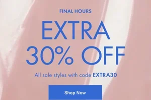 Extra 30% OFF is almost up