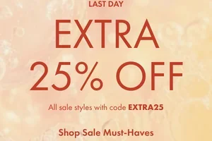 Last day: extra 25% off SALE