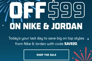 LAST CHANCE: 20% off $99 Nike & Jordan.