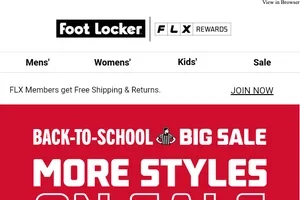 Extended: Up to 50% off select styles.