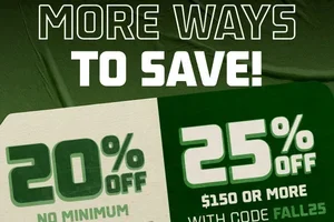 Fall ready: Up to 25% off select styles.