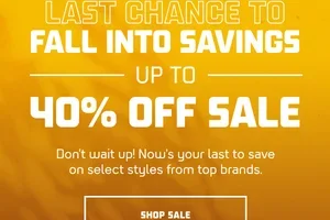 LAST CHANCE: UP TO 40% OFF