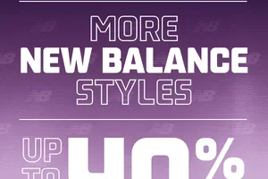 Get up to 40% off New Balance for a limited time only.