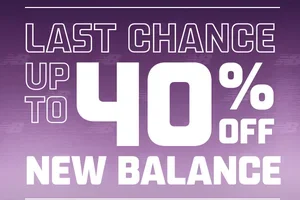 Last Chance: up to 40% off New Balance!