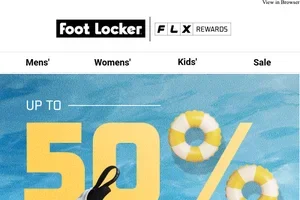 Start summer saving big with up to 50% off.