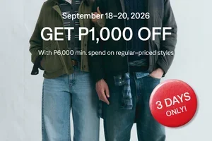 This weekend only: Get P1,000 off!