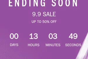 Today is 9.9!!! Final Hours: Last Chance to Shop the 9.9 Sale