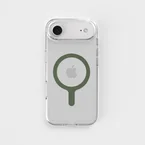 Moss Green - Removable MagSafe Ring & Clear Phone Case Bundle