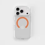 Orange - Removable MagSafe Ring & Clear Phone Case Bundle