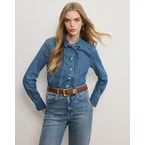 Gabby Denim Button-Down Shirt