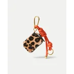 Leopard Zip Pouch Bag Charm