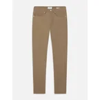 L'Homme Slim Brushed Twill -- Dark Khaki