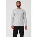 Micro Waffle Fast Break Long Sleeve Tee - Athletic Heather Grey