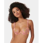 Patrice Sheer Bra Pink/Yellow