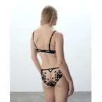 Marian Embroidered Brief Black