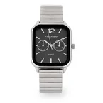 Valentino Stainless Steel Strap Analog Watch for Men 20122493-BLACK DIAL