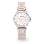 Valentino Stainless Steel Strap Analog Watch for Women 20122499-SIL DIAL-ROSE INDEX