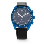 Valentino Rubber Strap Analog Watch for Men 20122494-BLK STRAP-BLUE DIAL