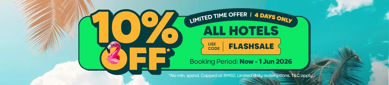 Proof of coupon - AirAsia - AirAsia hotels limited-time [[10% off]] capped at RM50