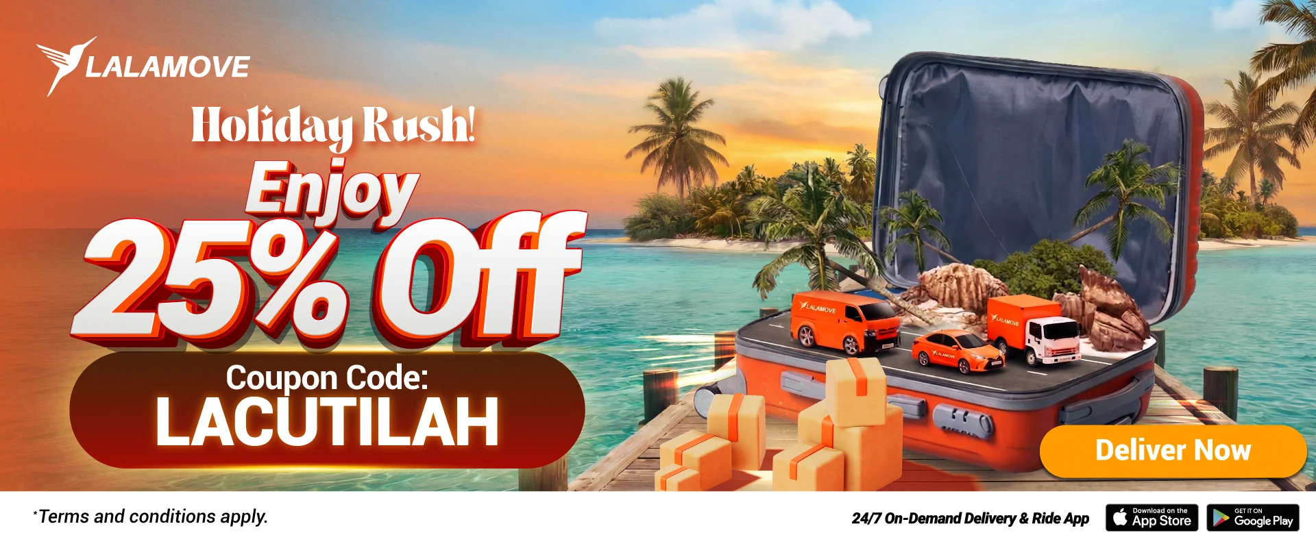 Proof of coupon - Lalamove - Lalamove delivery coupon code: 25% off [[25% off]]