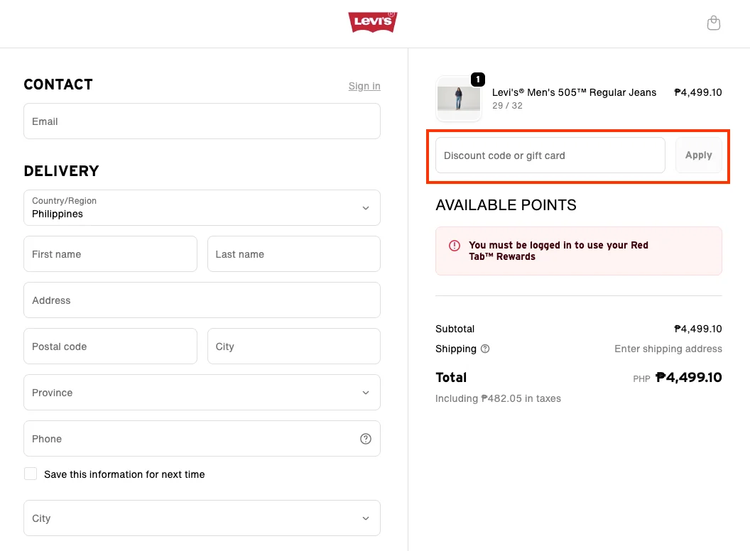 How to use a working coupon code? - Levi's