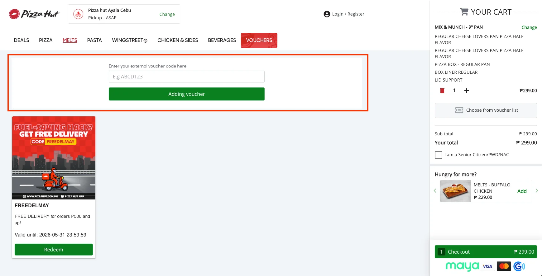 How to use a working coupon code? - Pizza Hut